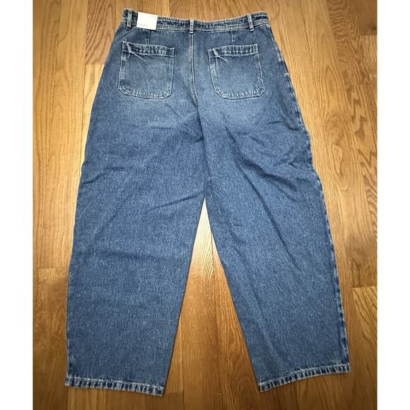 NWT LOFT High Rise Barrel Jeans Size 31/12 NEW - Picture 6 of 9